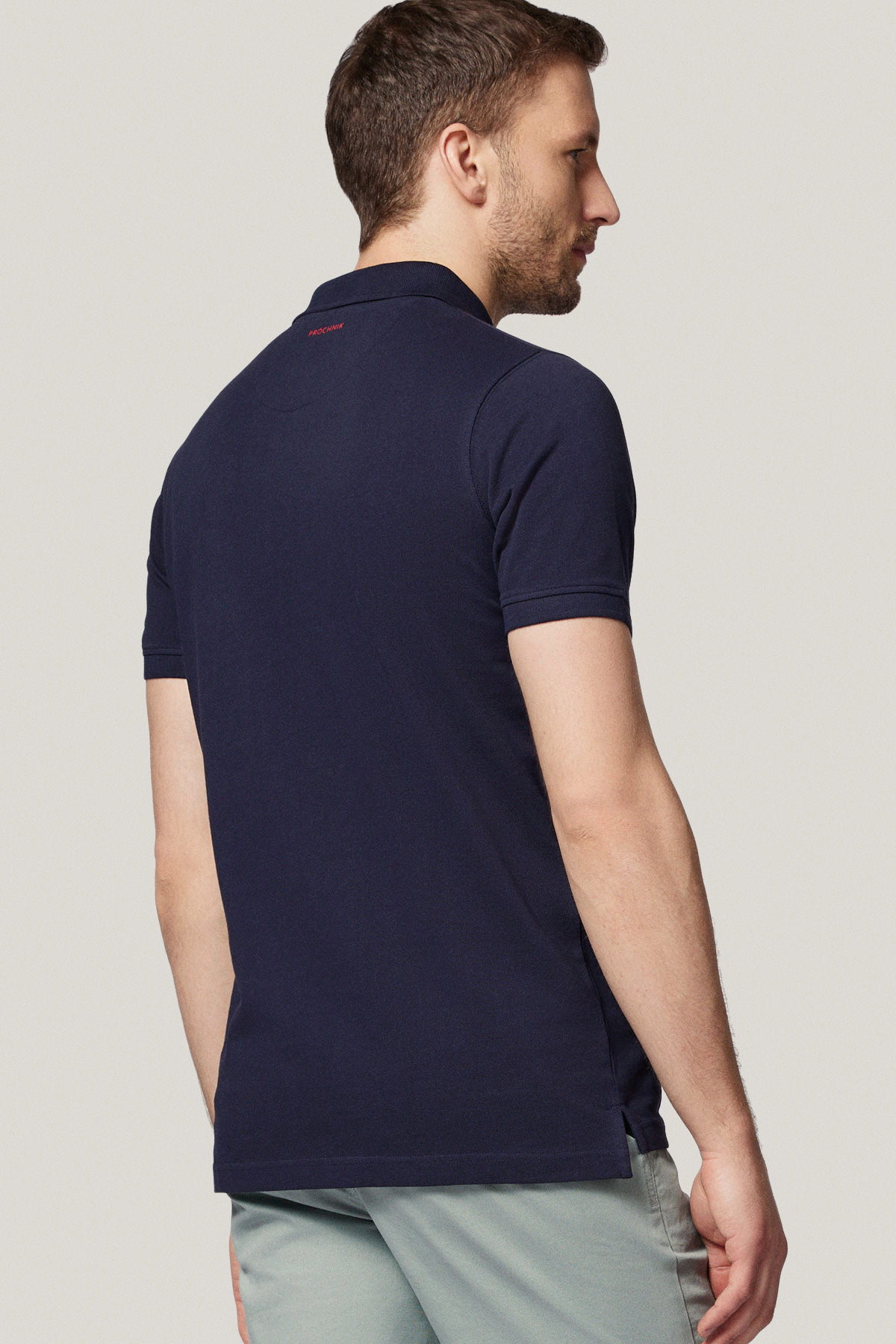 Koszulka Polo z Bawełny Granatowa PM3