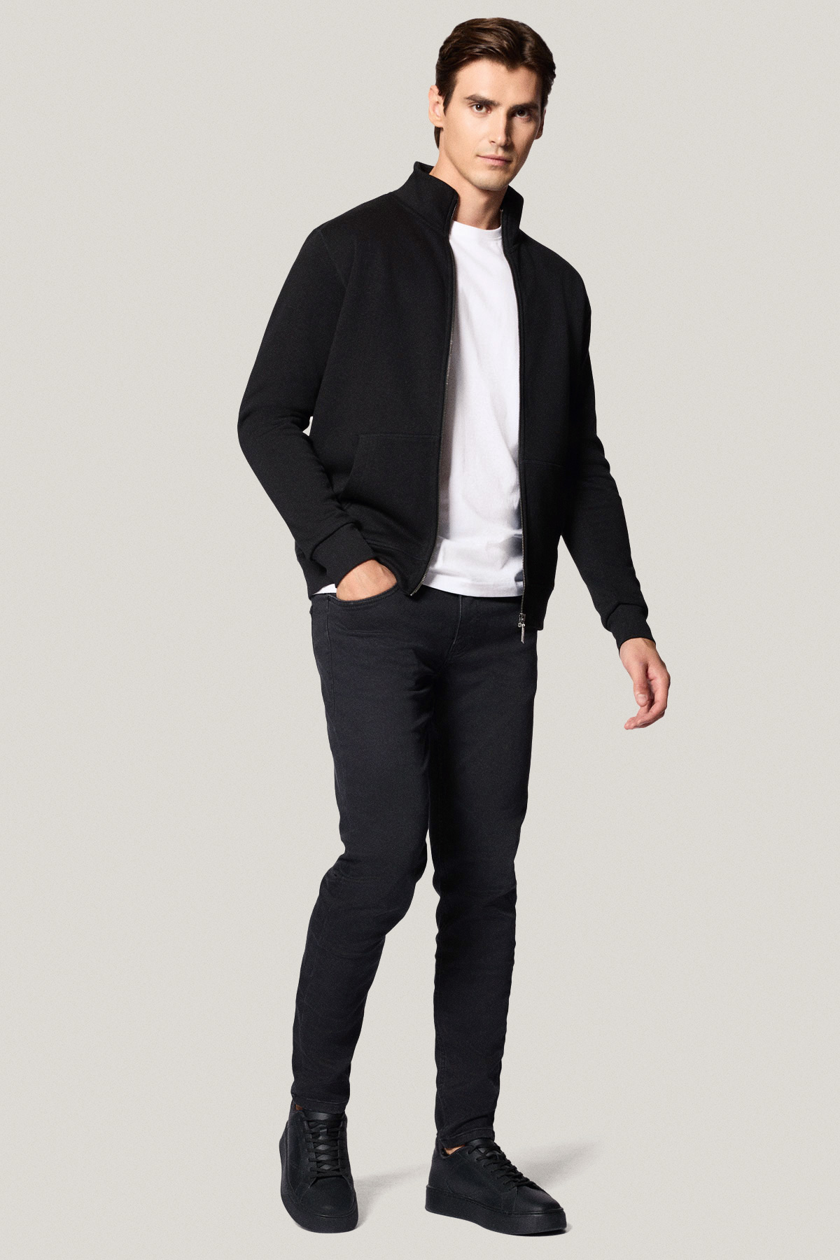 Bluza Rozpinana Czarna PM14