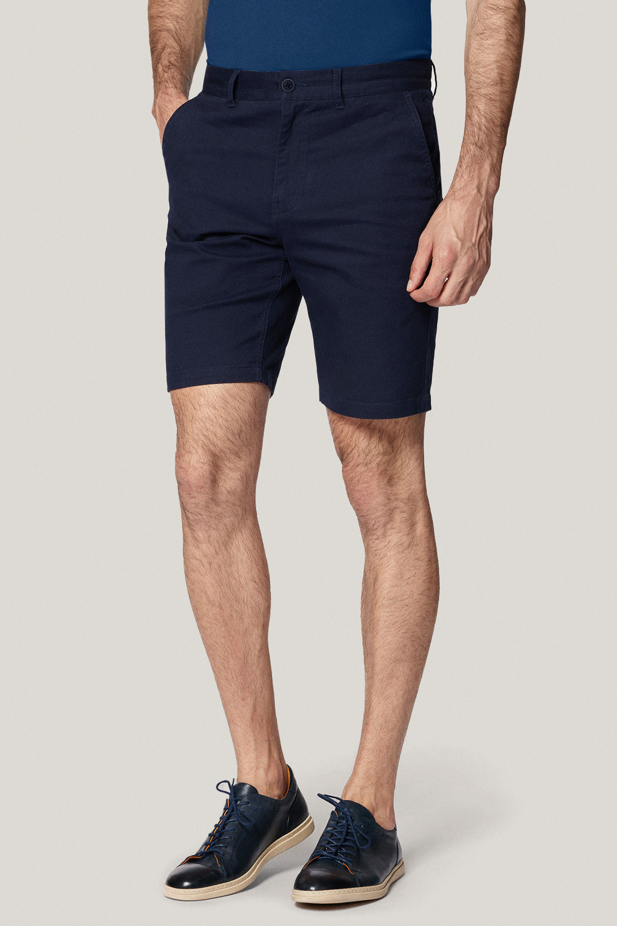 Szorty Ciemnogranatowe z Bawełną PM1