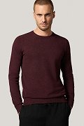 Sweter Bordowy z Wiskozą O-neck PM16