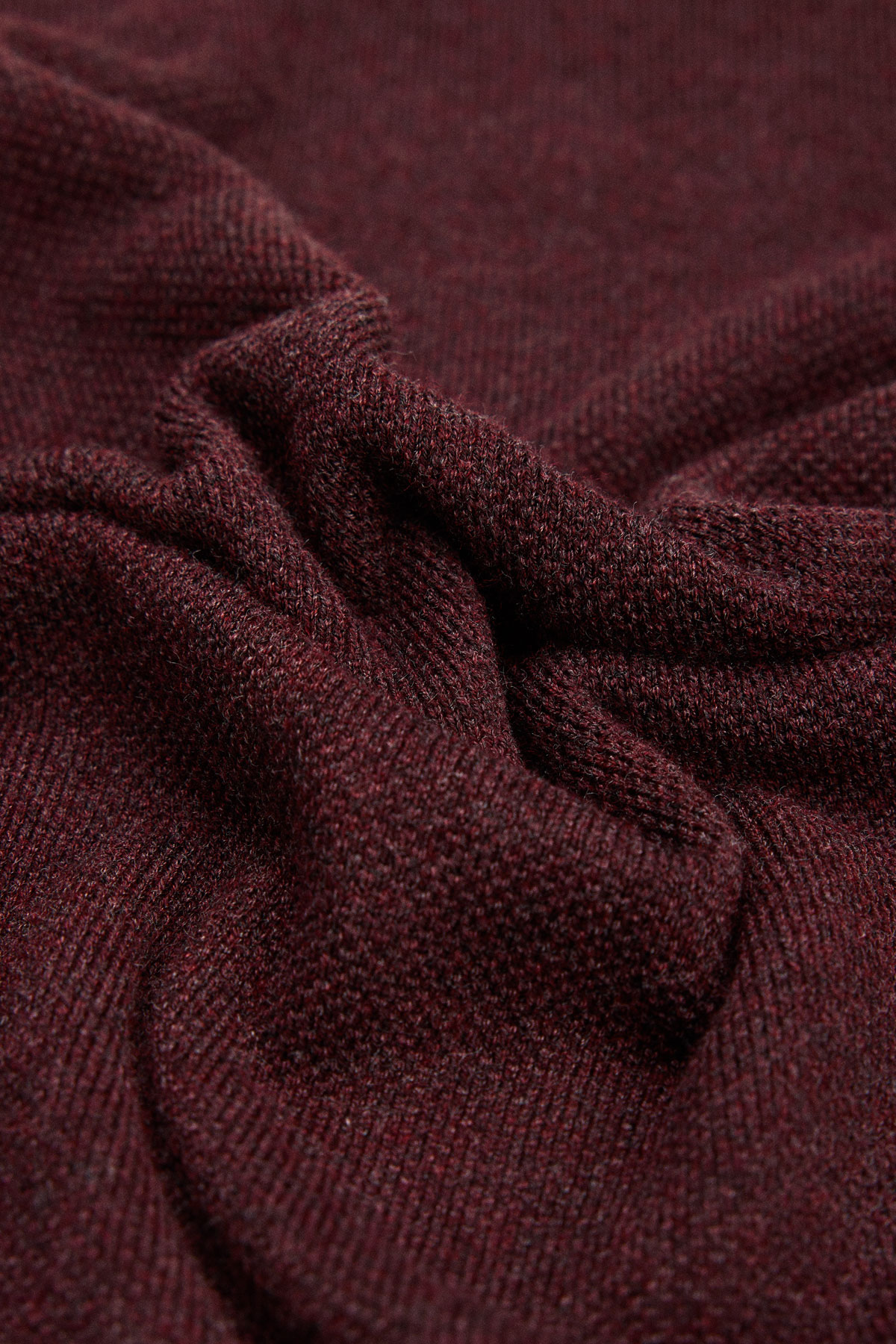 Sweter Bordowy z Wiskozą O-neck PM16