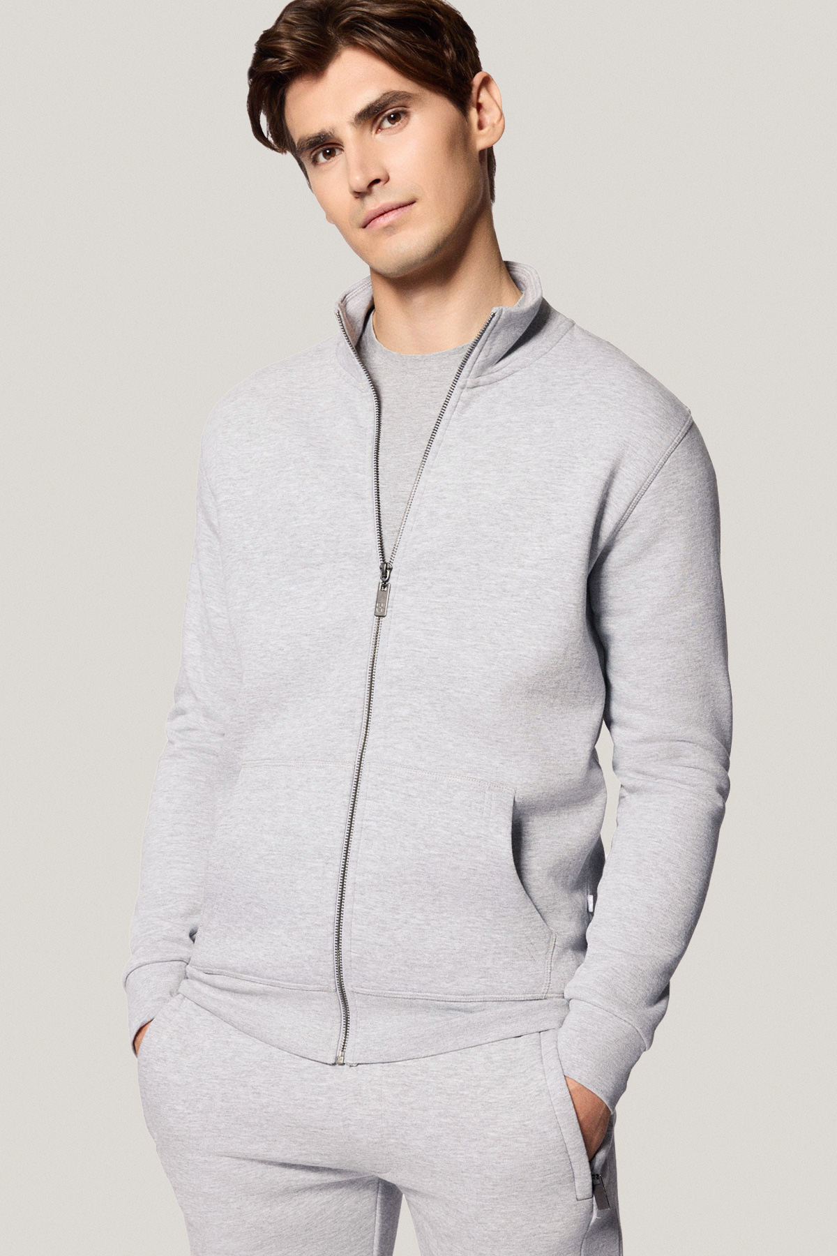 Bluza Rozpinana Szara PM14