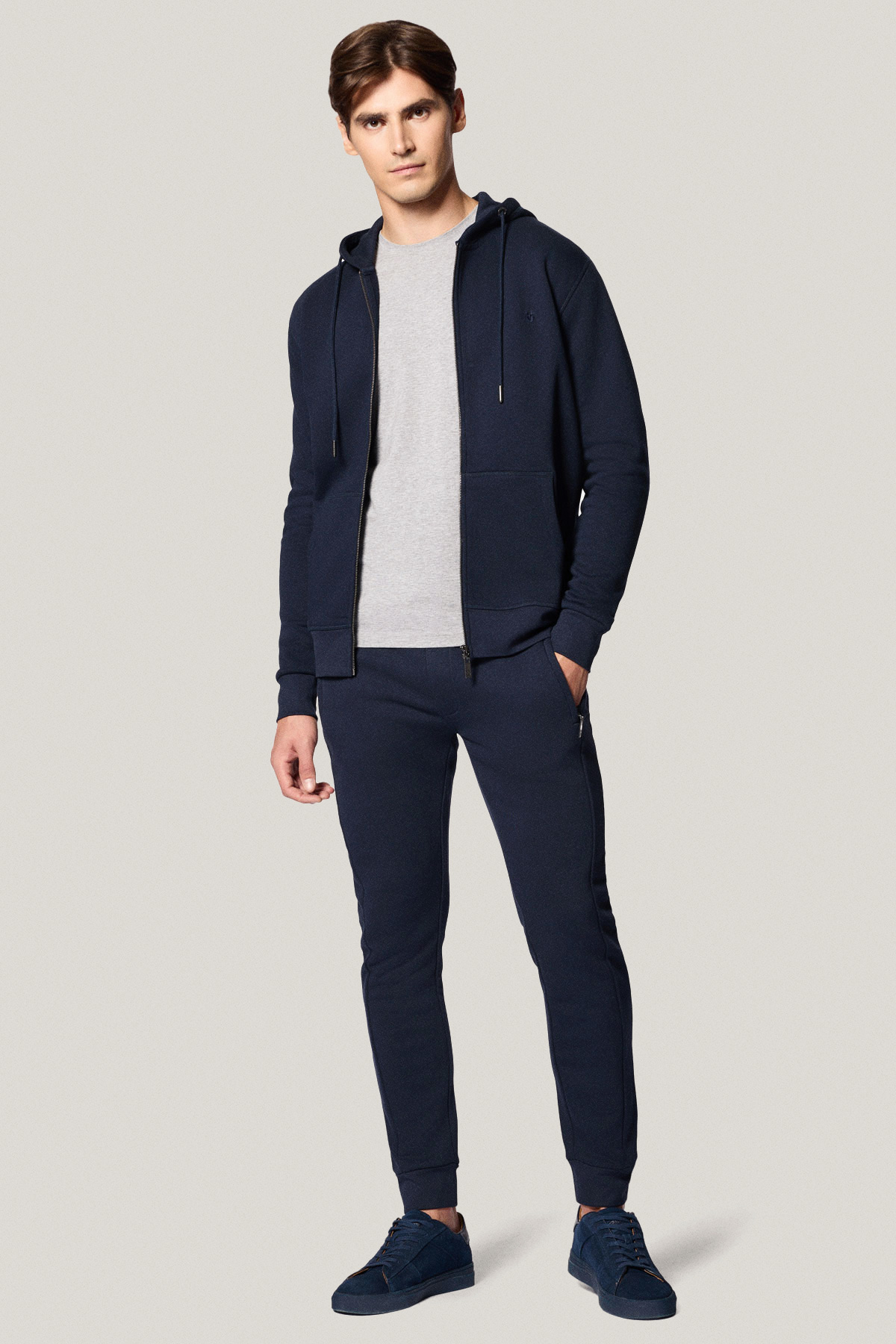 Bluza Rozpinana z Kapturem Granatowa PM15