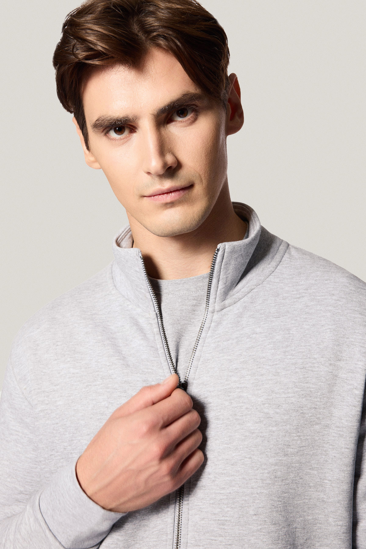 Bluza Rozpinana Szara PM14