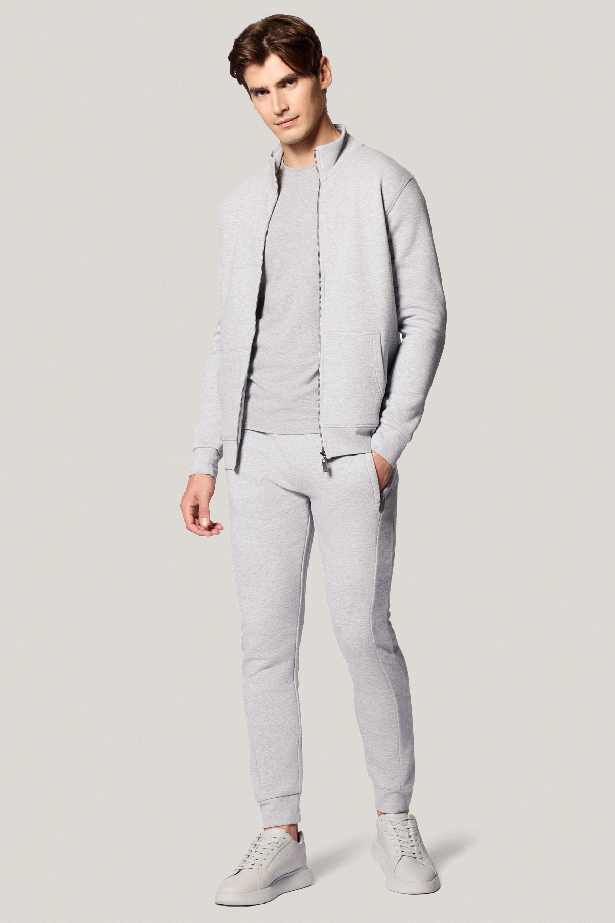 Bluza Rozpinana Szara PM14