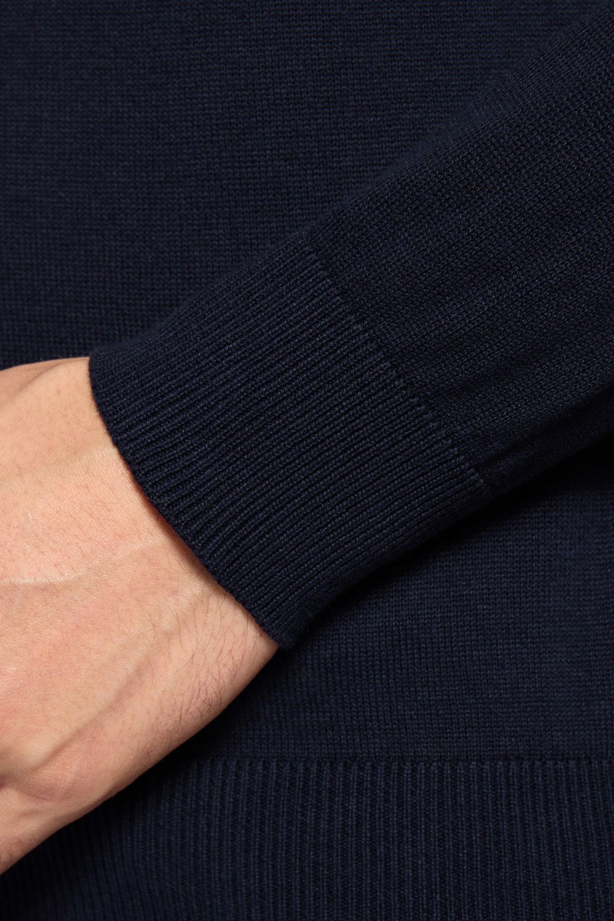 Sweter Ciemnogranatowy Bawełniany O-neck PM8