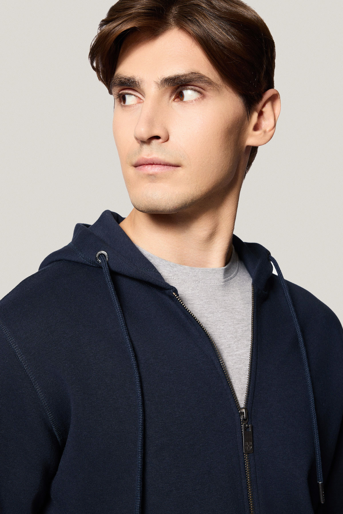 Bluza Rozpinana z Kapturem Granatowa PM15