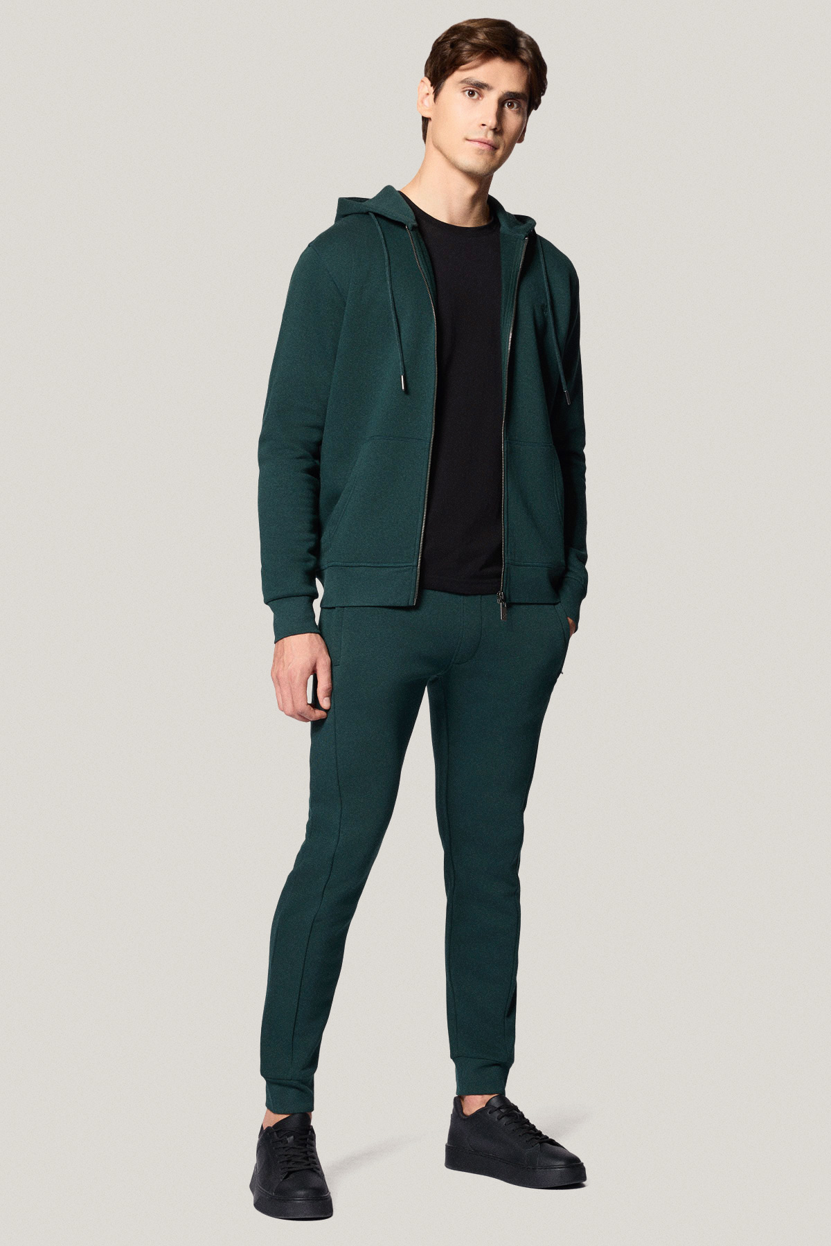 Bluza Rozpinana z Kapturem Zielona PM15