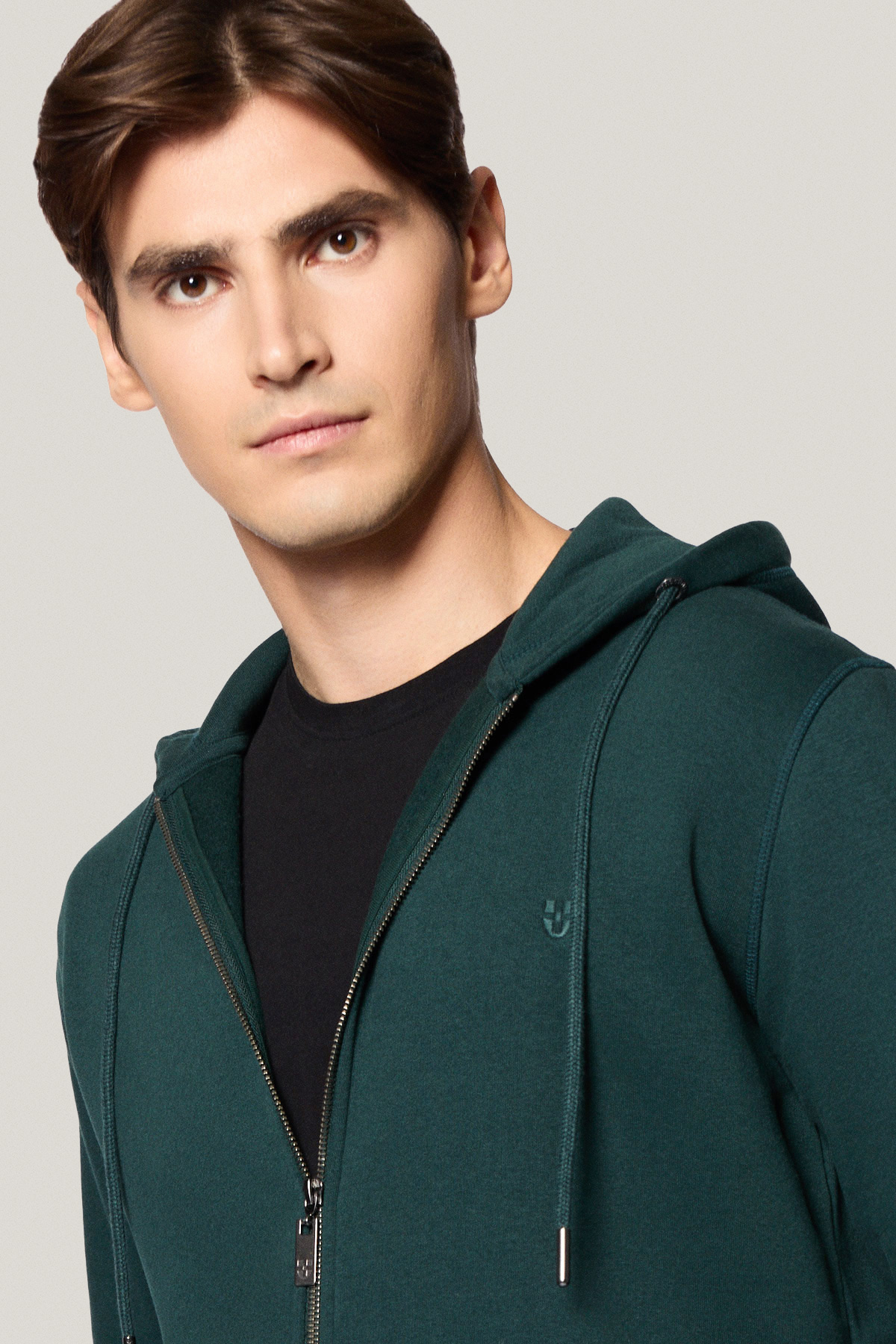 Bluza Rozpinana z Kapturem Zielona PM15