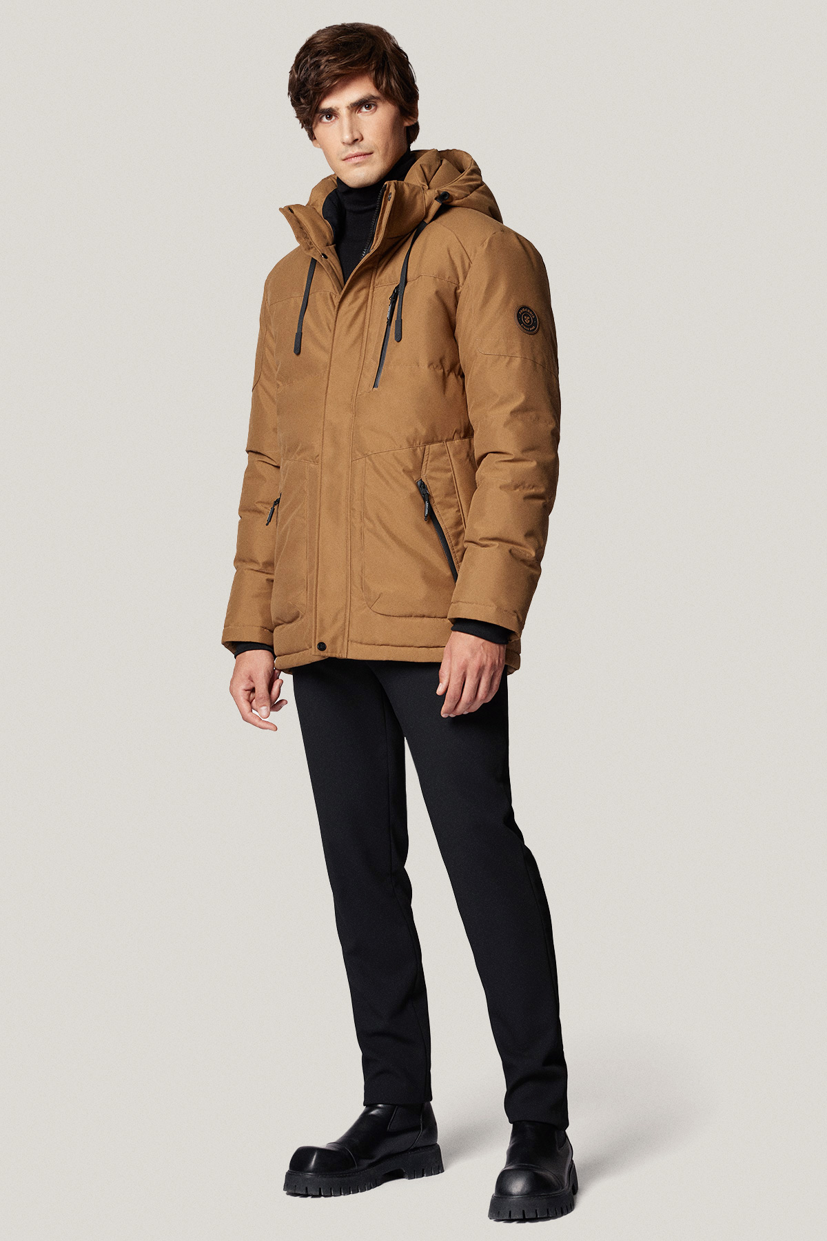 Kurtka Zimowa Beżowa Techniczna PM4