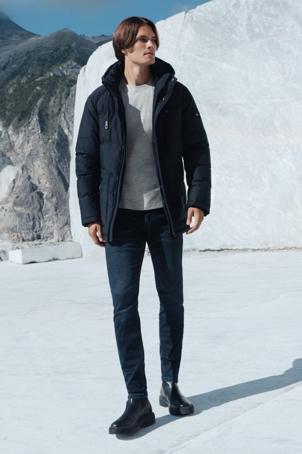 Kurtka Zimowa Granatowa Techniczna PM4