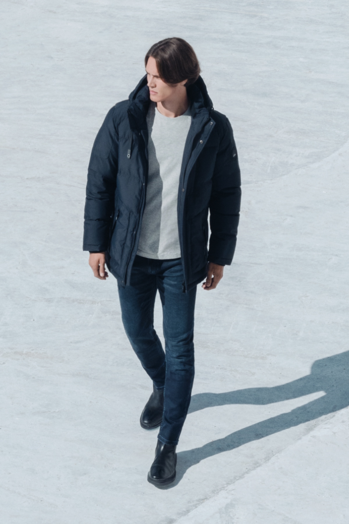 Kurtka Zimowa Granatowa Techniczna PM4