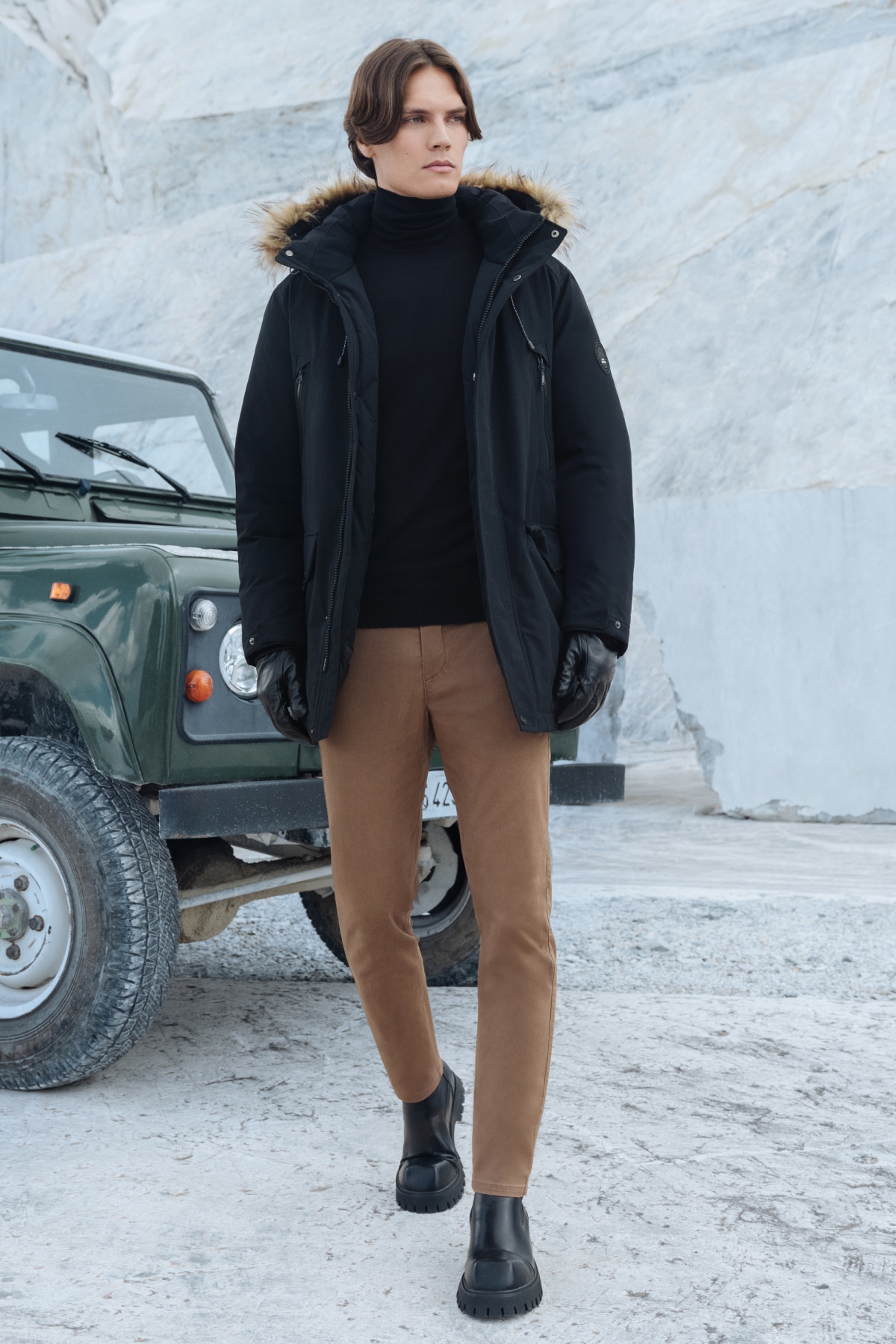 Kurtka Zimowa Granatowa Techniczna PM5