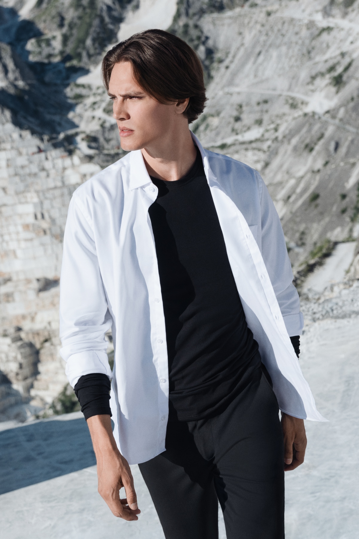 Sweter Czarny Bawełniany O-neck PM5