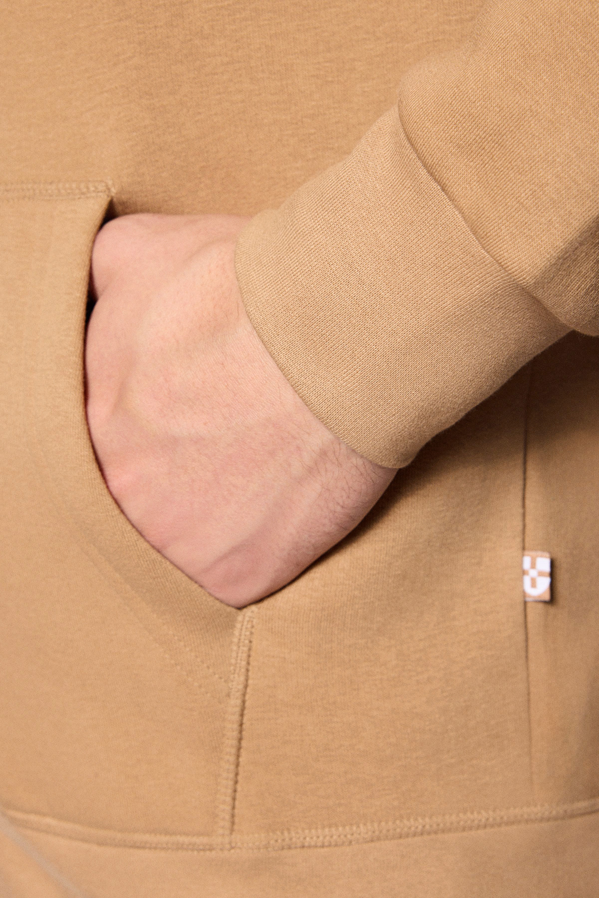 Bluza Rozpinana z Kapturem Beżowa PM15