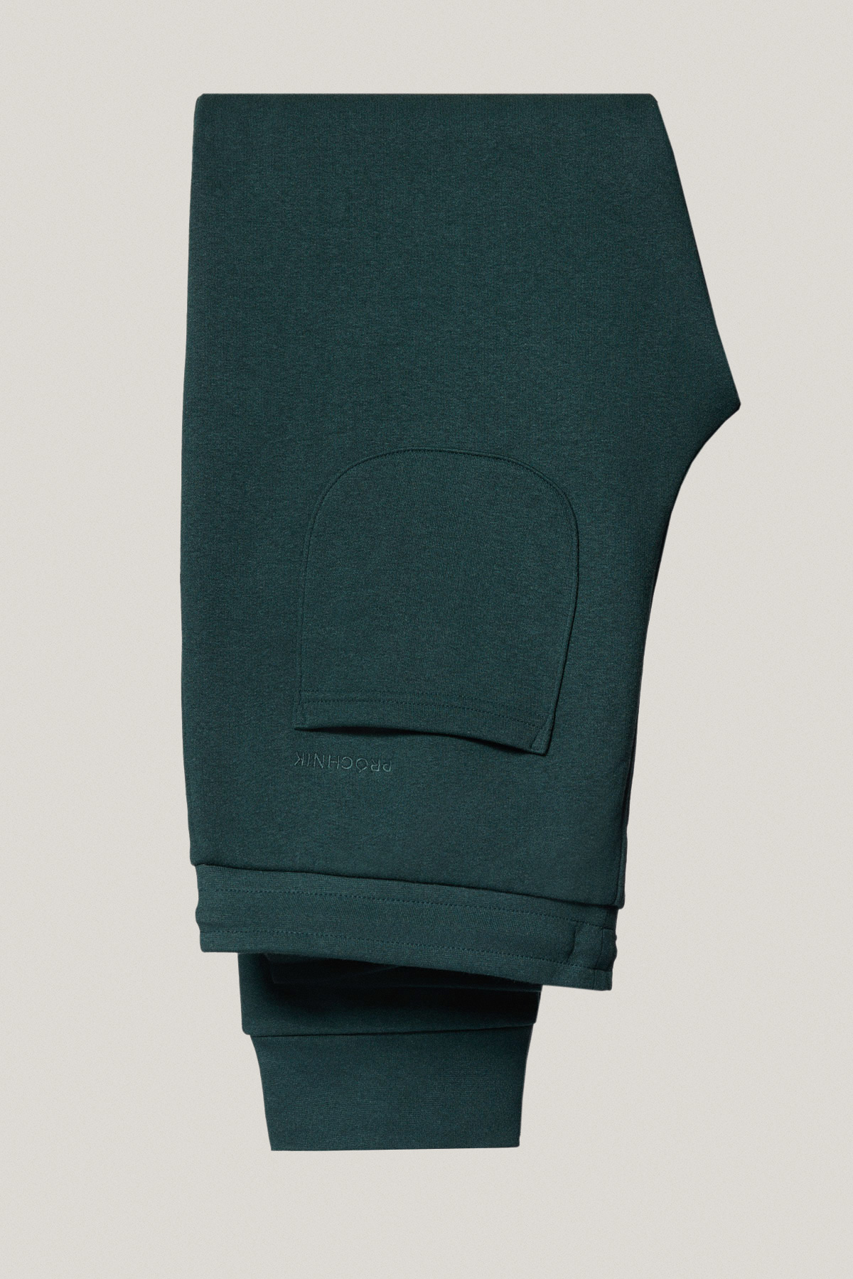 Spodnie Dresowe Zielone z Haftem z Bawełną PM4