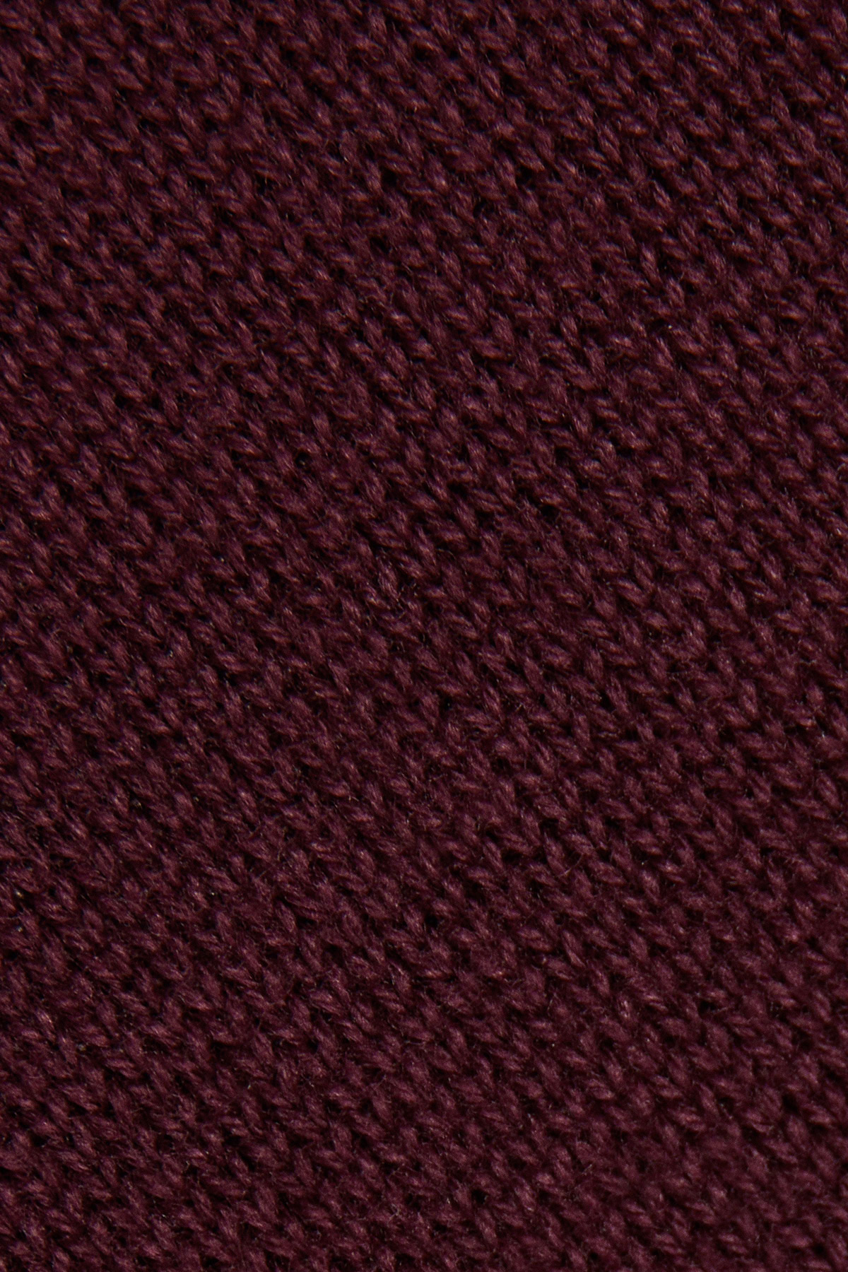 Sweter Bordowy Bawełniany V-neck PM7