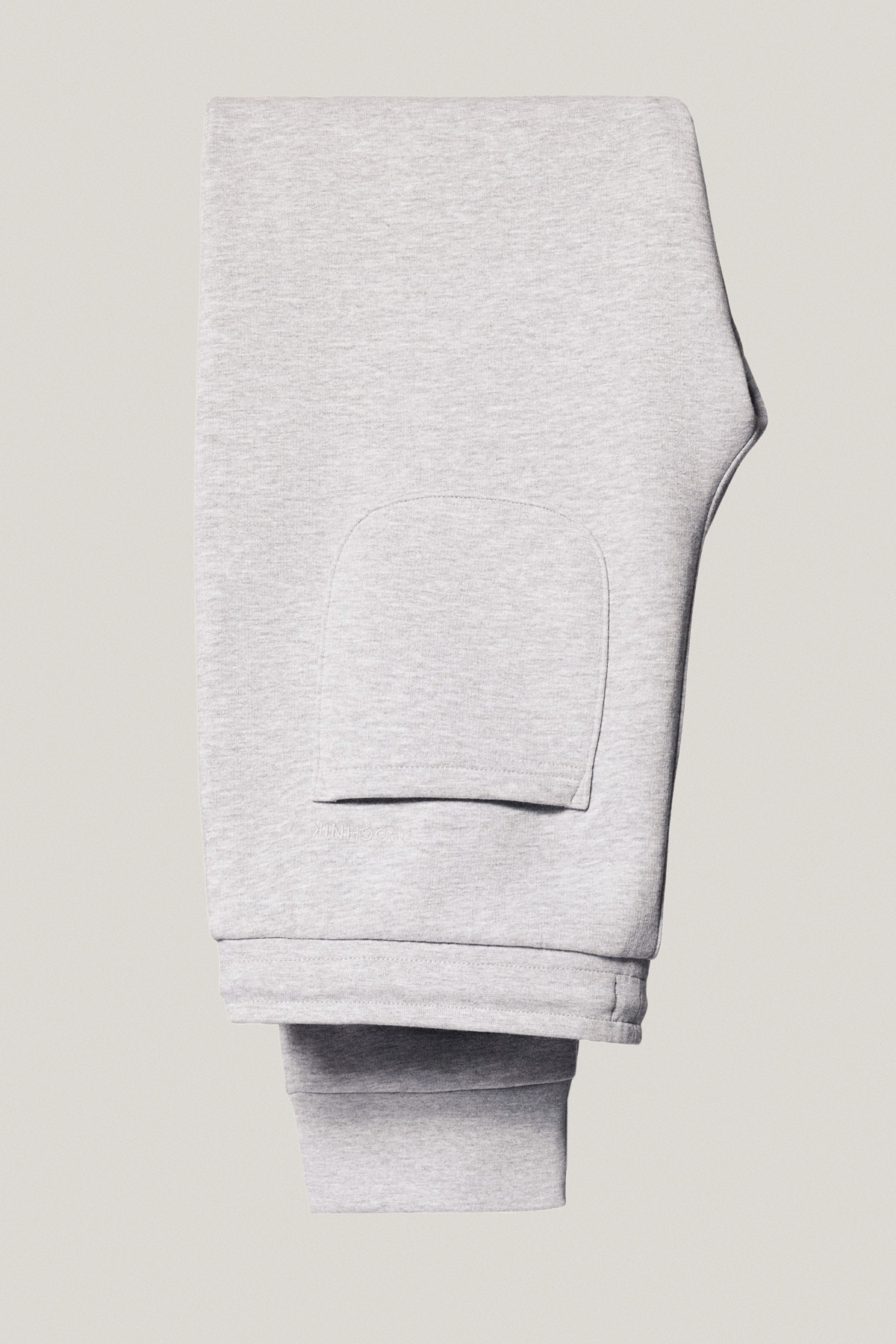 Spodnie Dresowe Szare z Haftem z Bawełną PM4