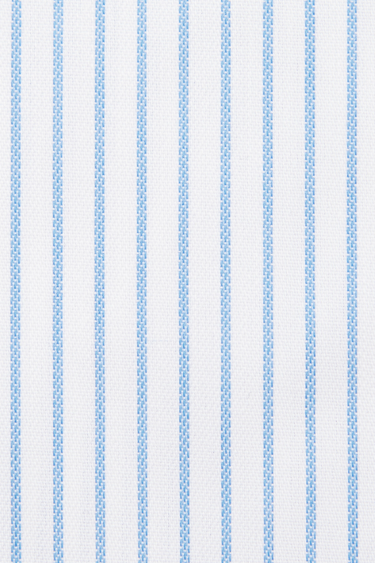 Koszula Biała w Prążek z Bawełny z Długim Rękawem PM53