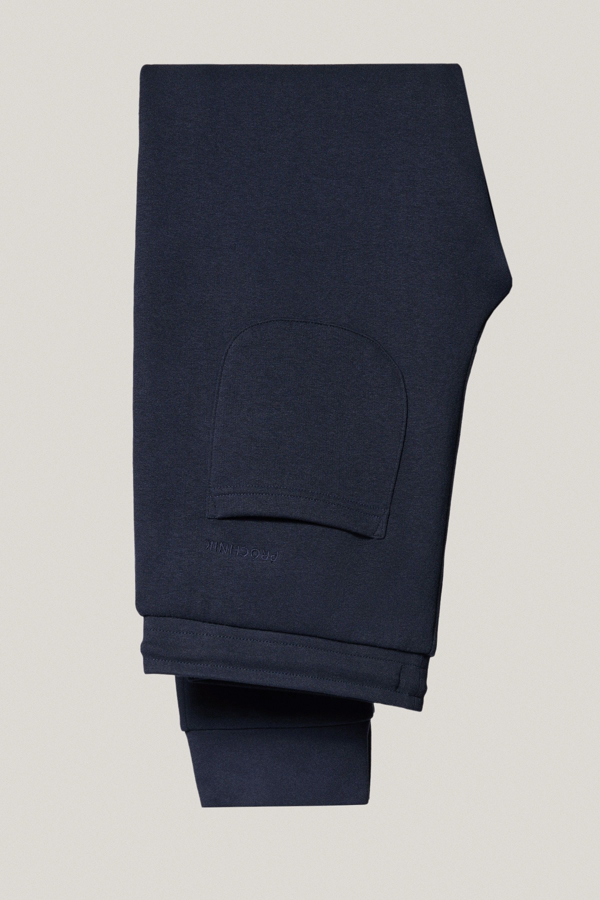 Spodnie Dresowe Granatowe z Haftem z Bawełną PM4