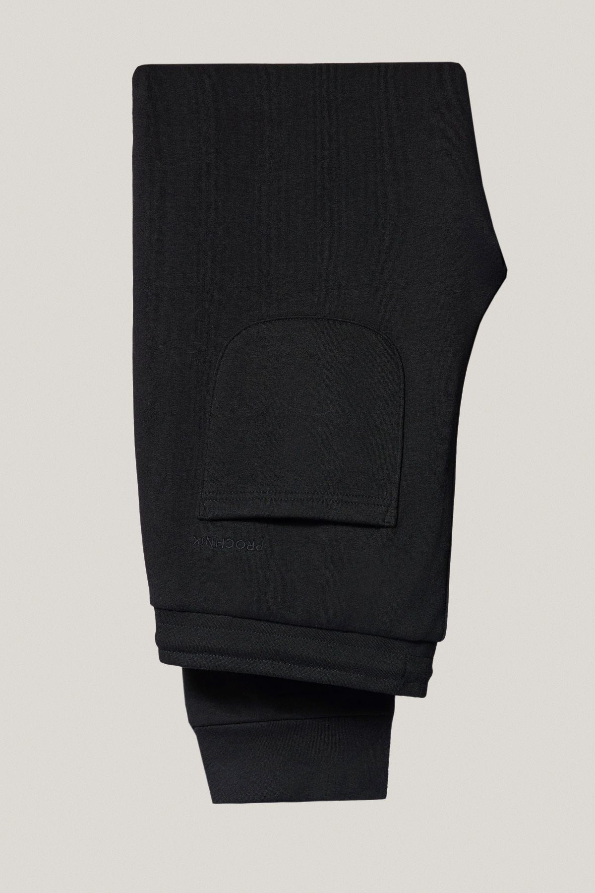 Spodnie Dresowe Czarne z Haftem z Bawełną PM4