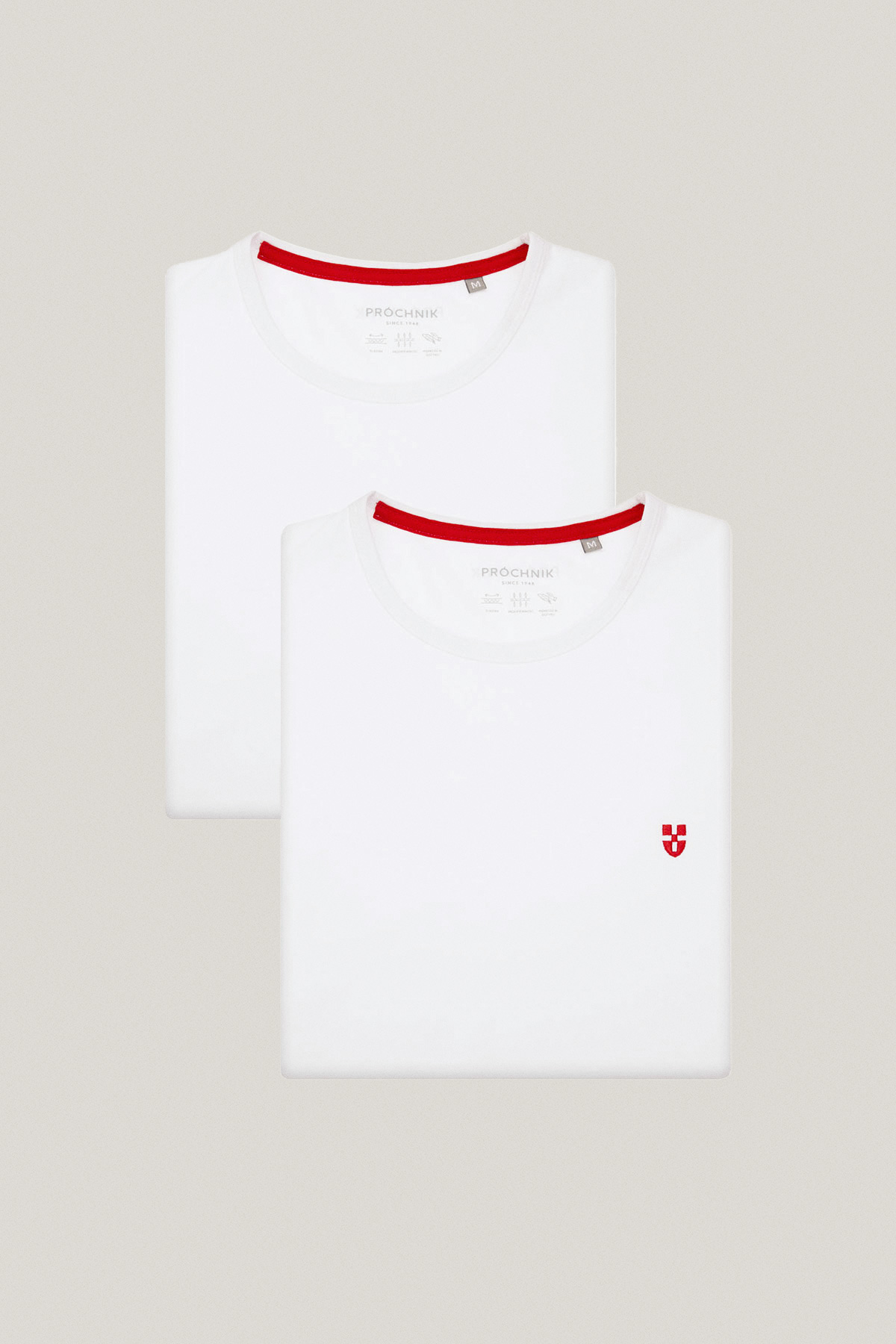 Zestaw 2 T-shirtów Białych z Bawełną PM5