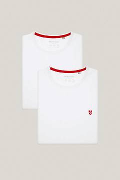 Zestaw 2 T-shirtów Białych z Bawełną PM5
