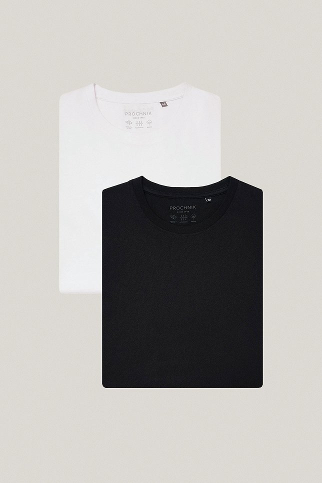 Zestaw 2 T-shirtów Bawełnianych Biały i Czarny PM6