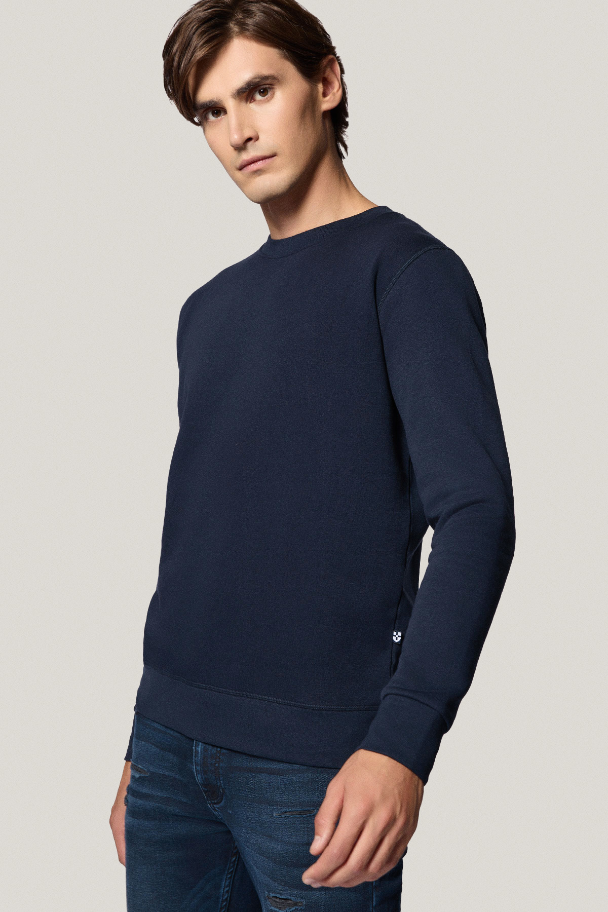 Bluza Nierozpinana Bez Kaptura Granatowa PM13