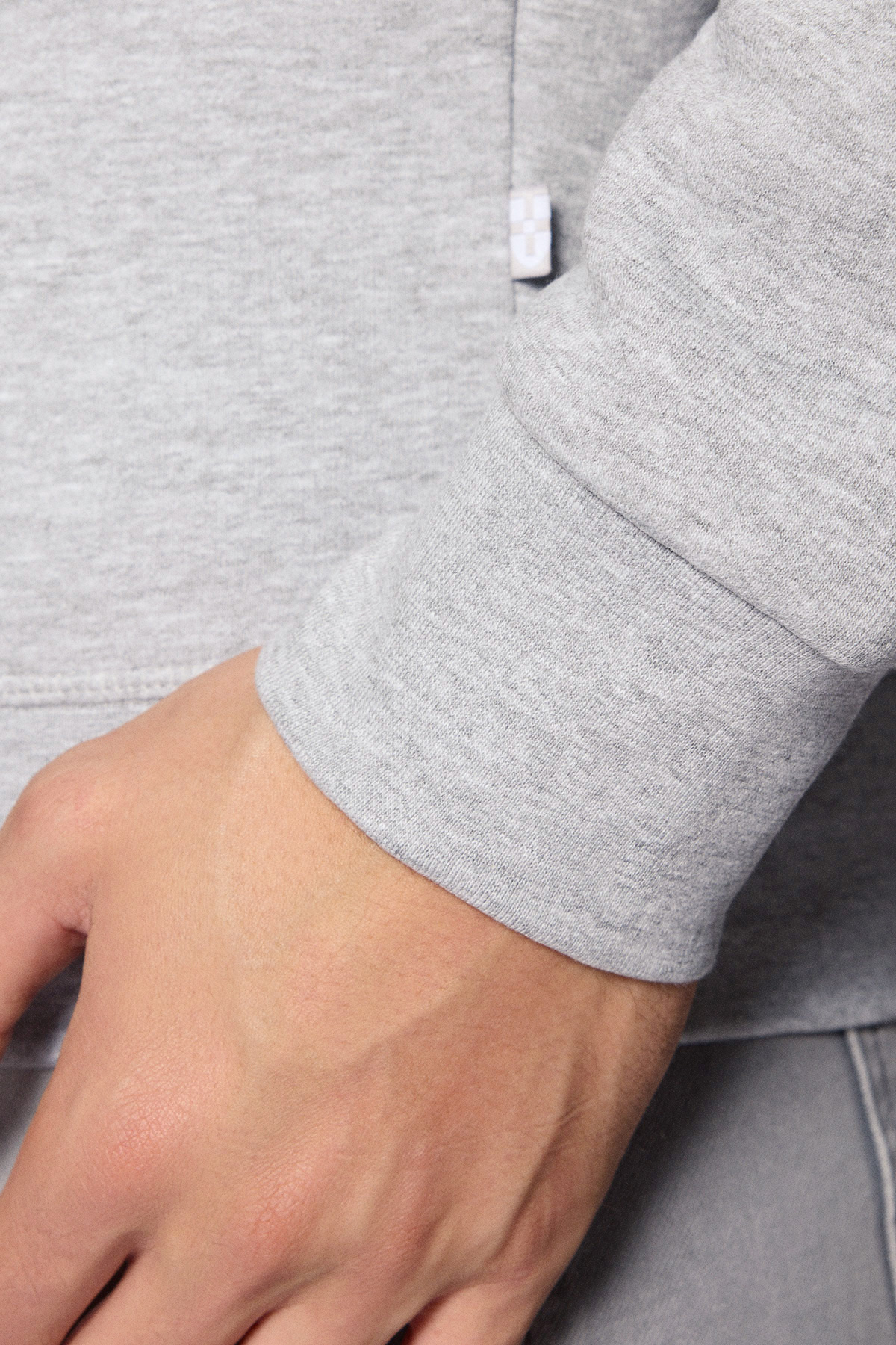 Bluza Nierozpinana Bez Kaptura Szara PM13