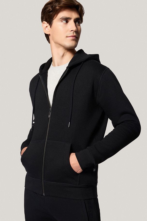 Bluza Rozpinana z Kapturem Czarna PM15