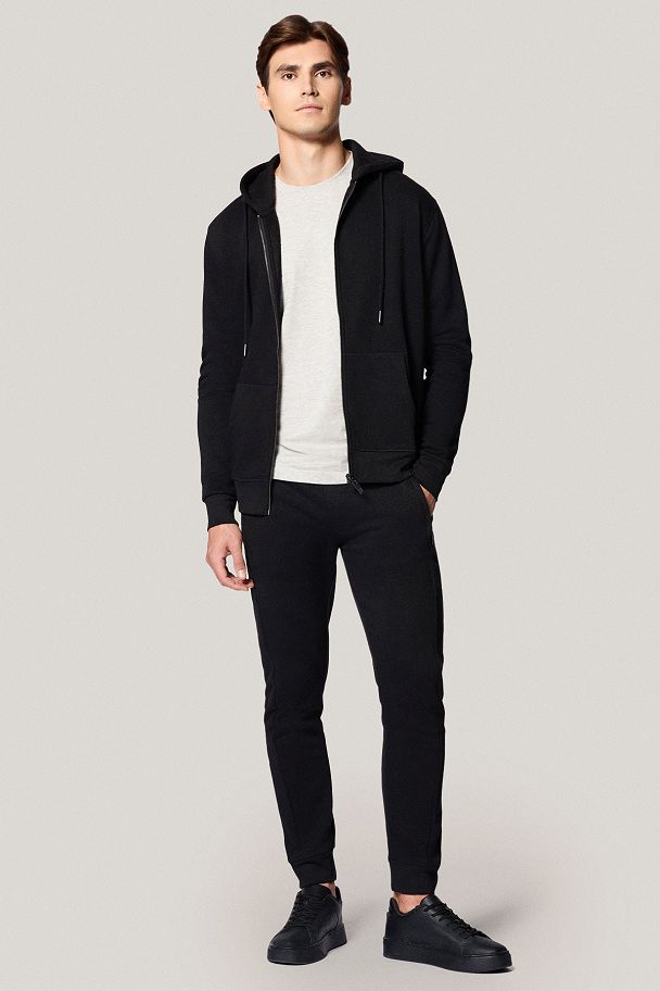 Bluza Rozpinana z Kapturem Czarna PM15