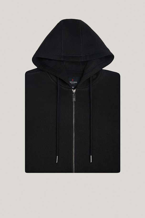 Bluza Rozpinana z Kapturem Czarna PM15