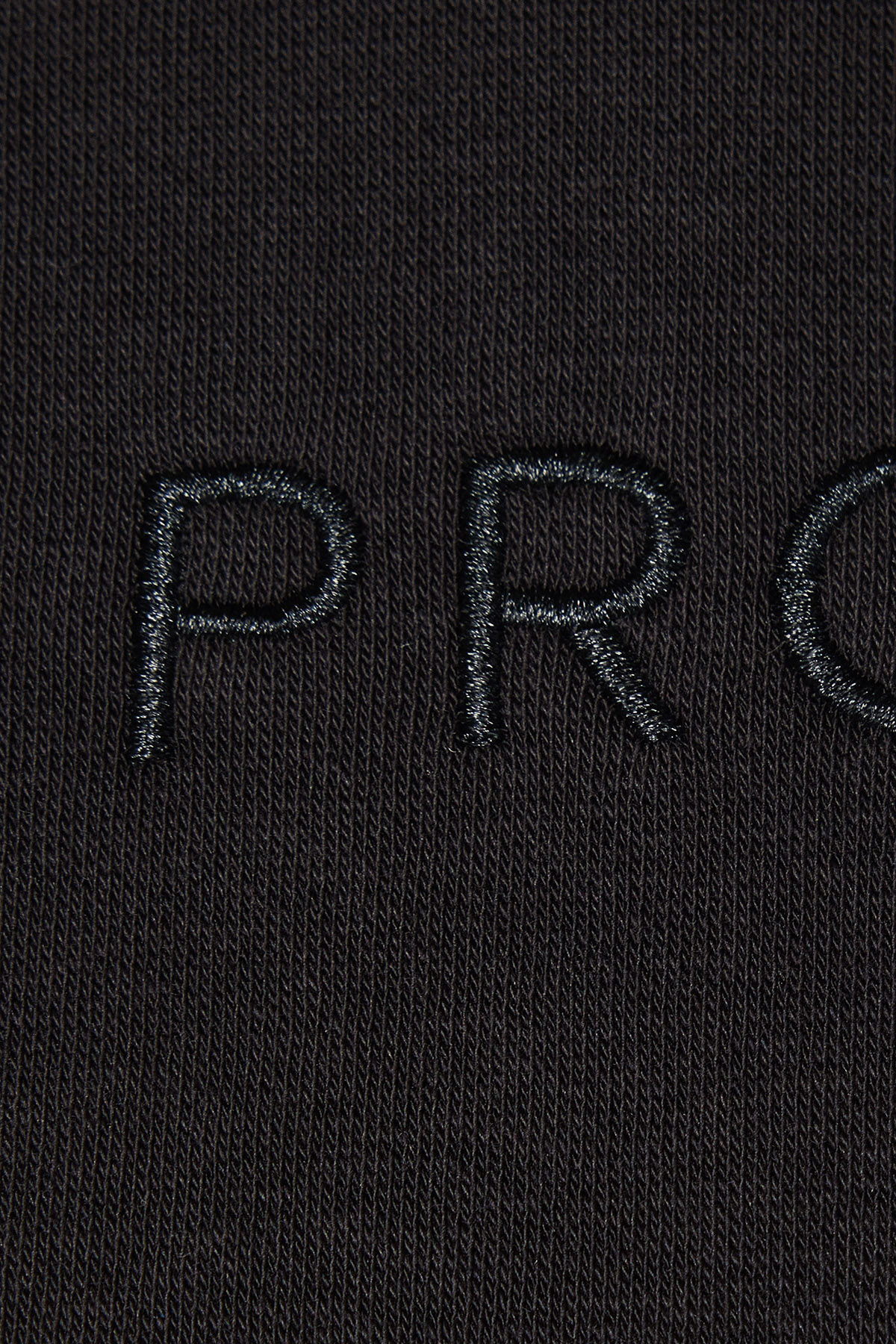 Bluza Nierozpinana z Kapturem Czarna z Haftem PM12 