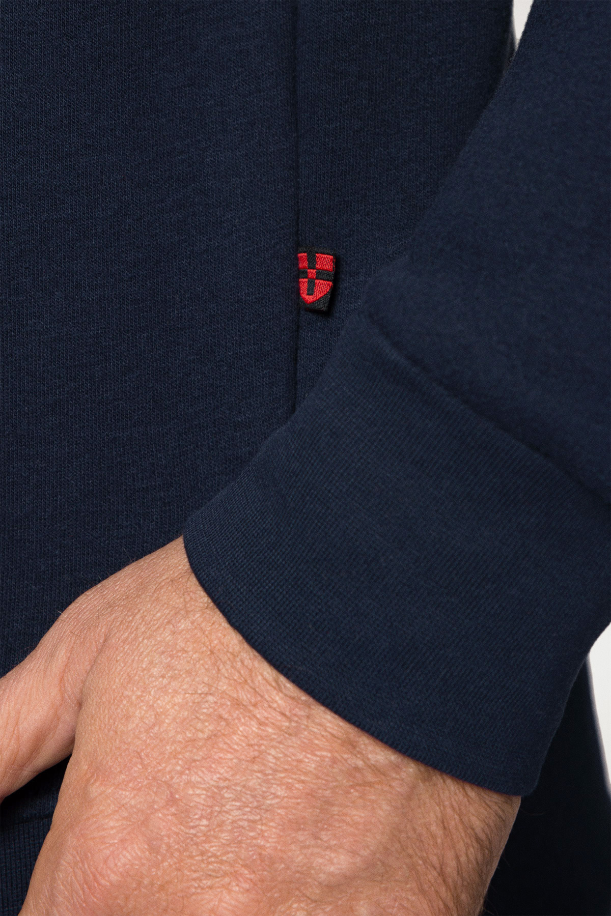 Bluza Nierozpinana Bez Kaptura Granatowa z Nadrukiem PM6