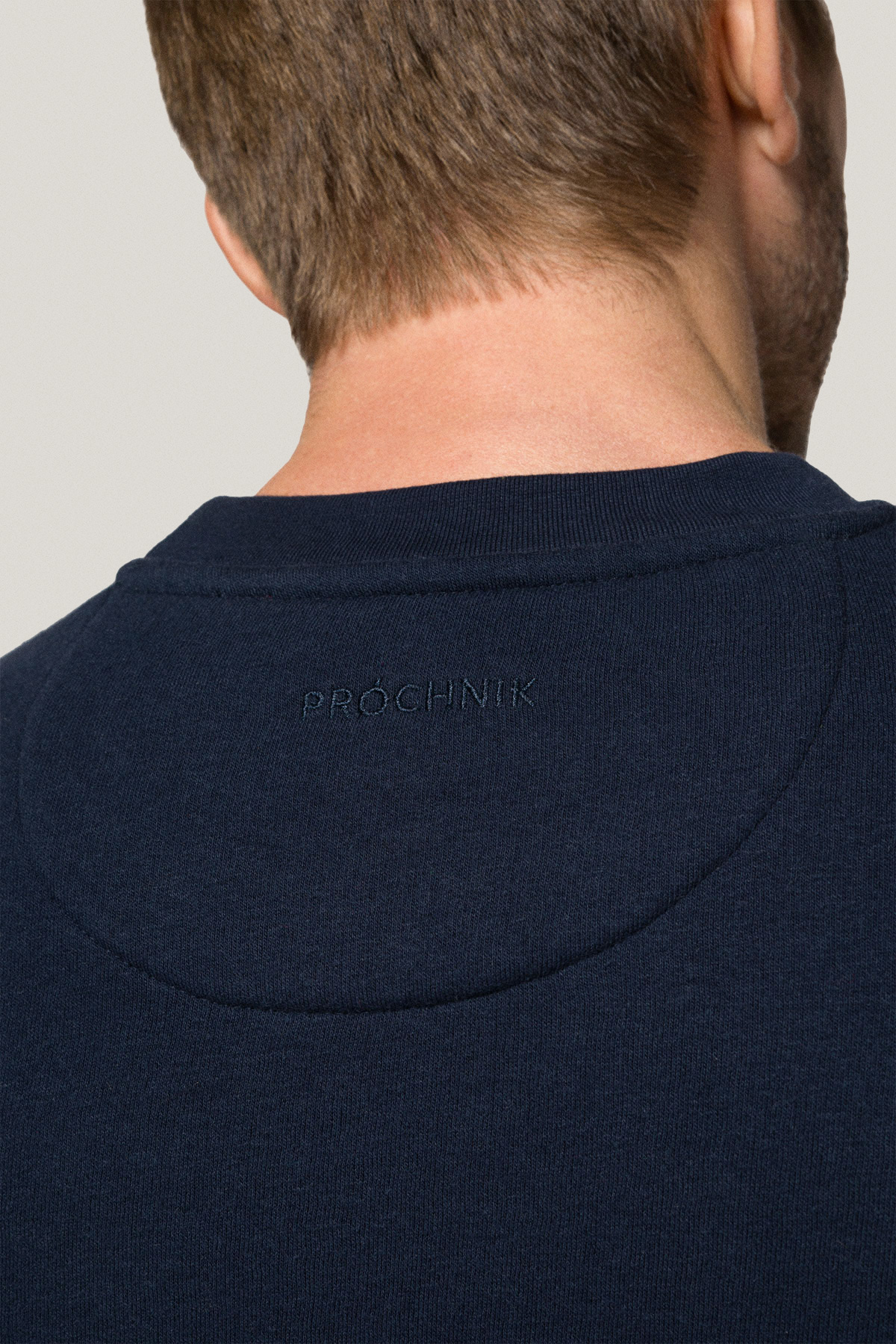 Bluza Nierozpinana Bez Kaptura Granatowa z Nadrukiem PM6