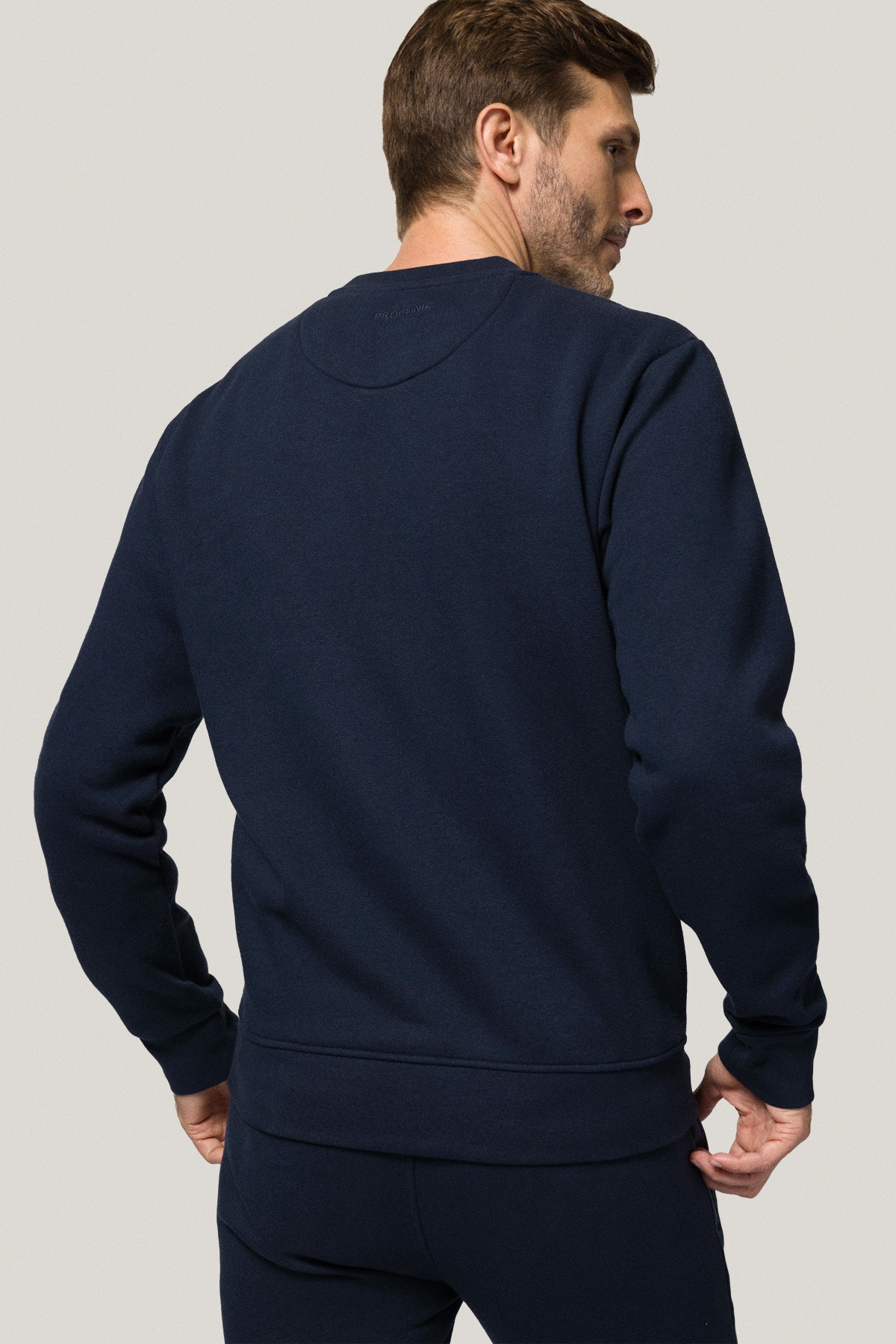 Bluza Nierozpinana Bez Kaptura Granatowa z Nadrukiem PM6