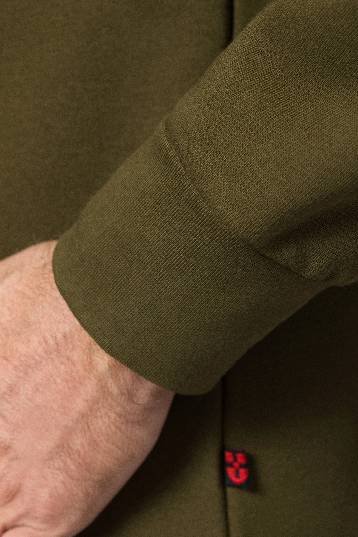 Bluza Nierozpinana Bez Kaptura Zielona z Nadrukiem PM6