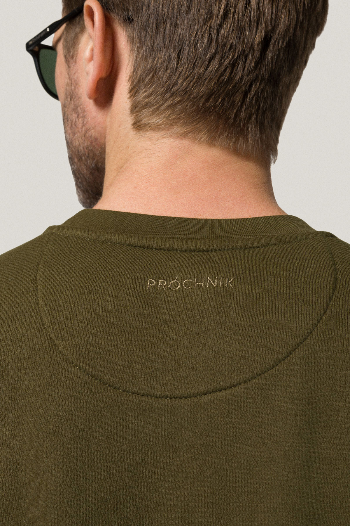 Bluza Nierozpinana Bez Kaptura Zielona z Nadrukiem PM6