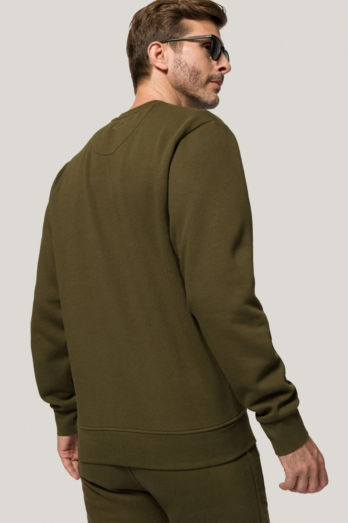 Bluza Nierozpinana Bez Kaptura Zielona z Nadrukiem PM6