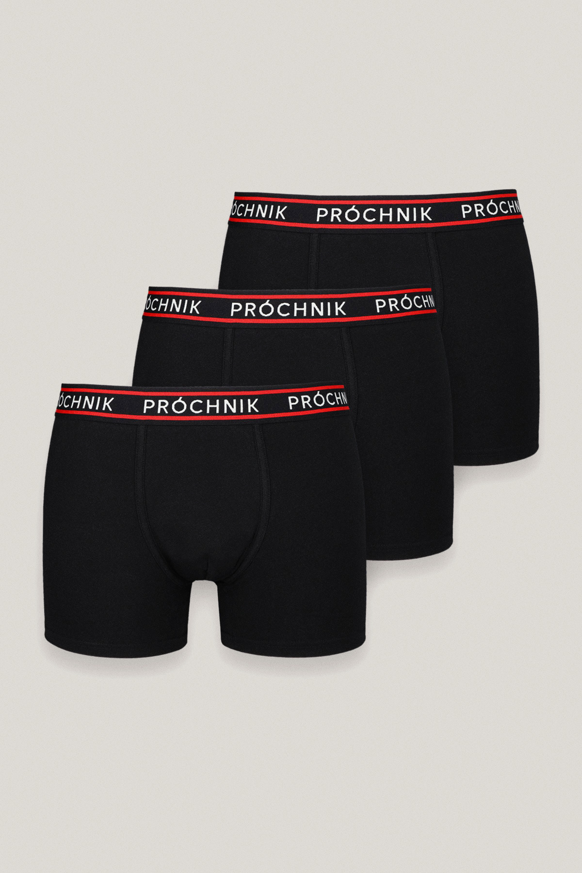Zestaw 3 Czarnych Bokserek z Bawełny PM1