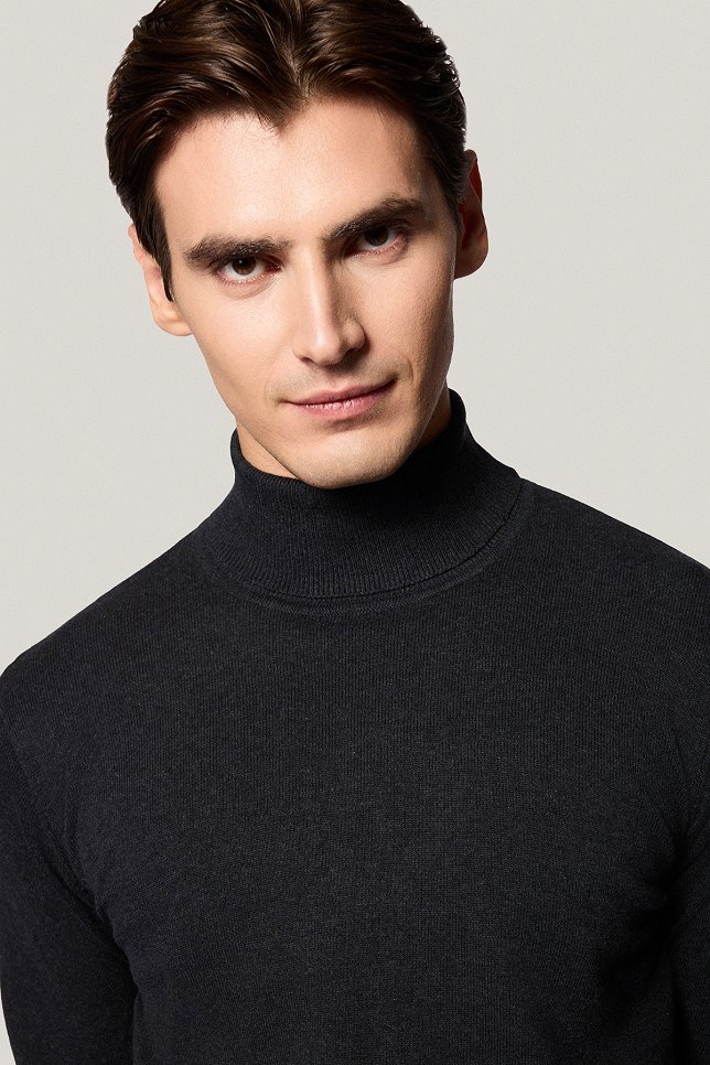 Golf Ciemnoszary Bawełniany PM5