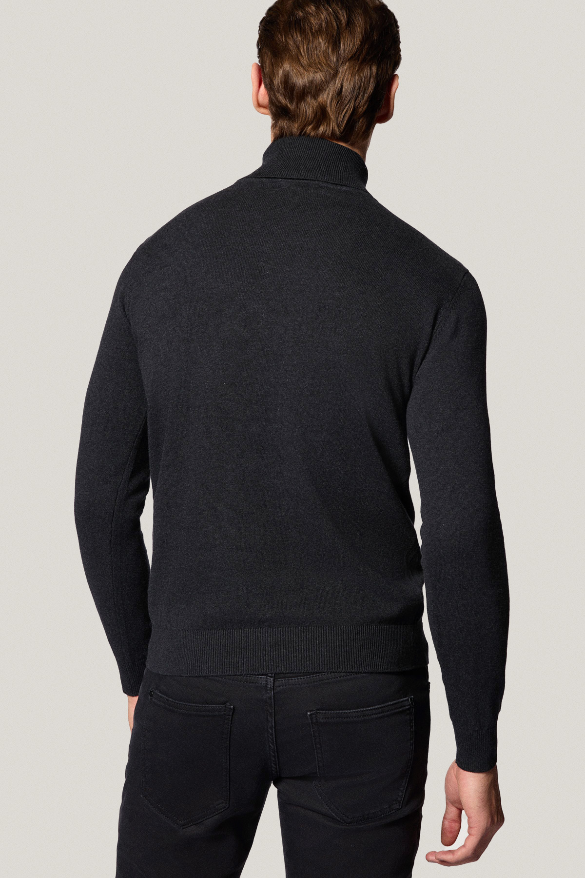 Golf Ciemnoszary Bawełniany PM5