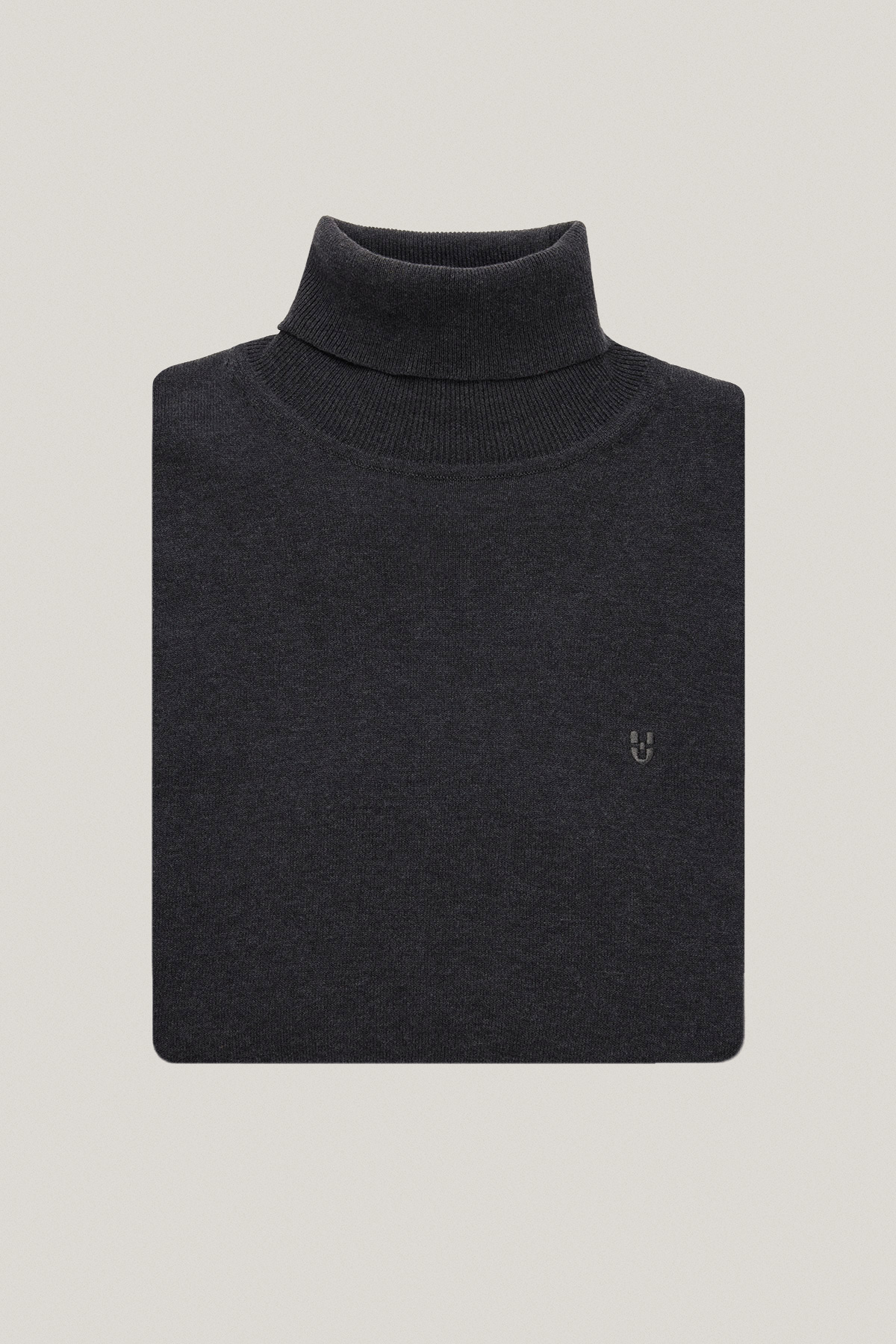 Golf z Bawełną Gładki Grafitowy PM4