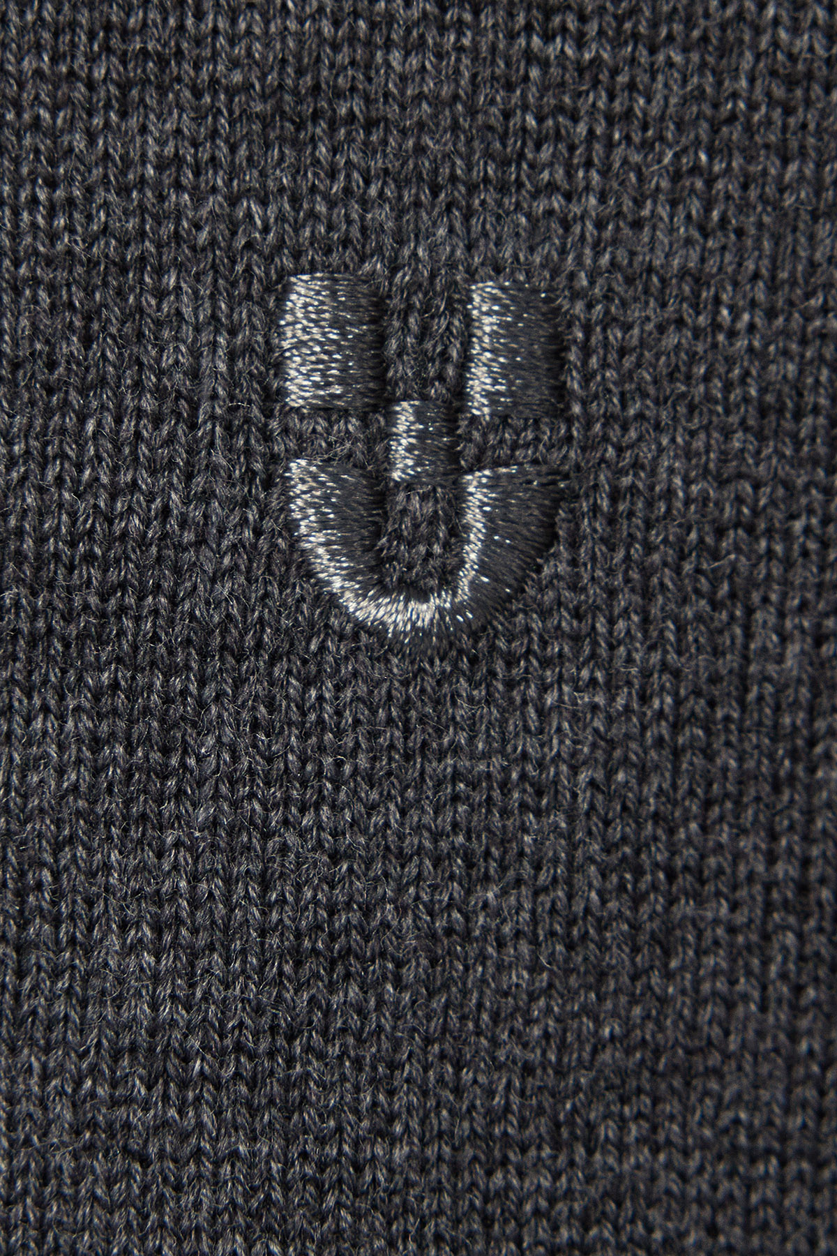 Golf z Bawełną Gładki Grafitowy PM4