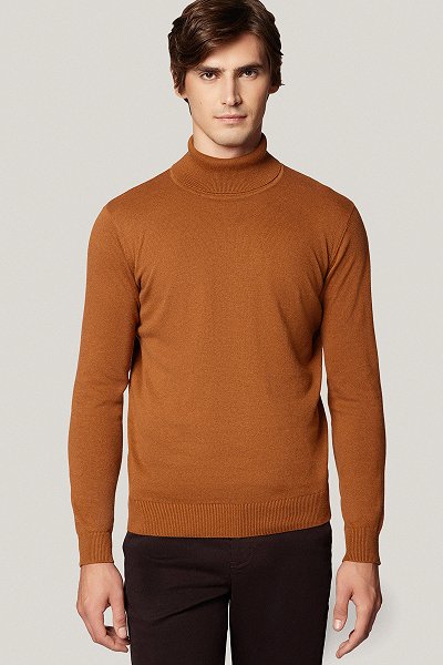 Golf Camelowy Bawełniany PM5