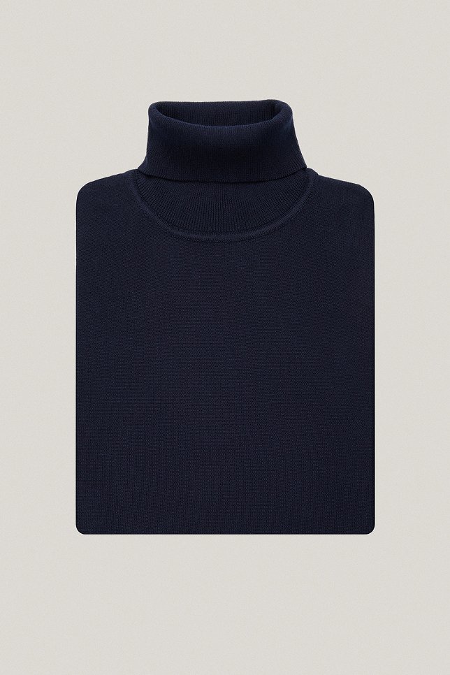 Golf Ciemnogranatowy Bawełniany PM5