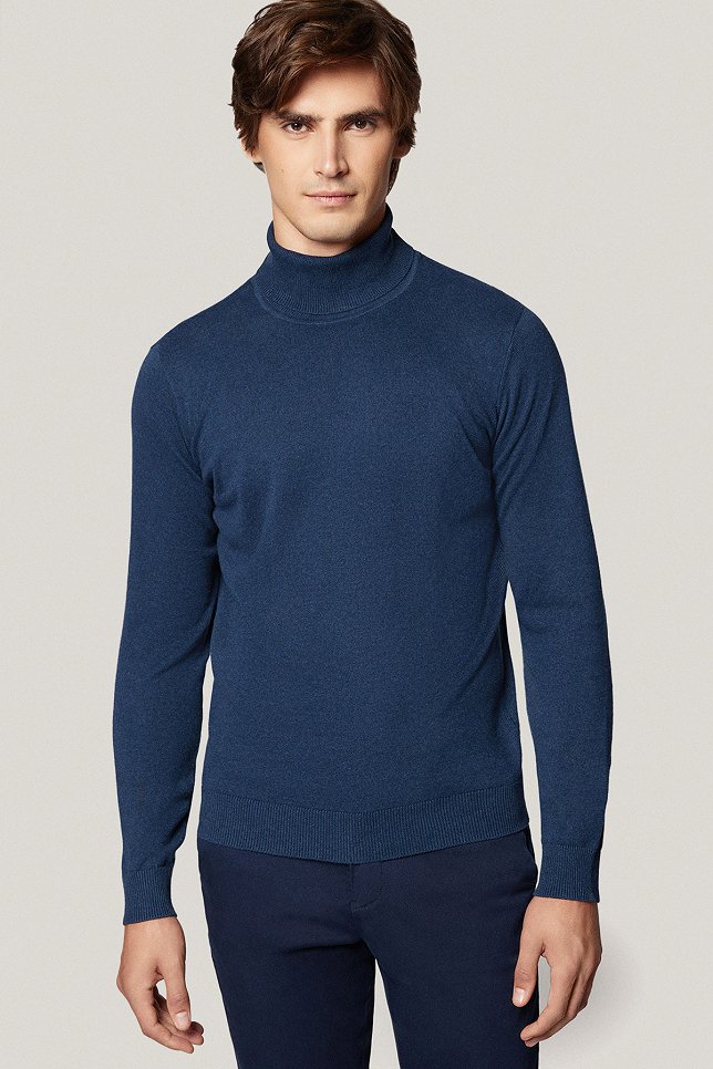 Golf Granatowy Bawełniany PM5