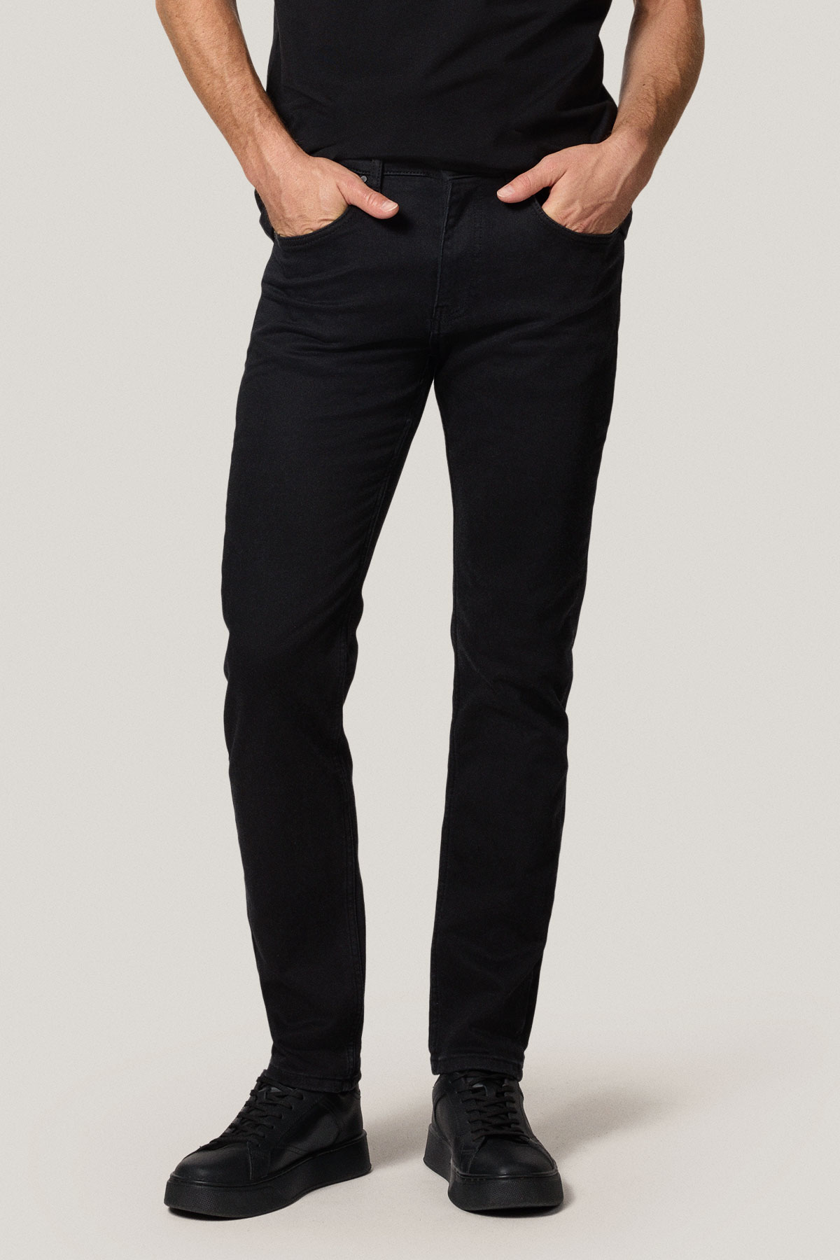 Jeansy Regular Czarne PM10