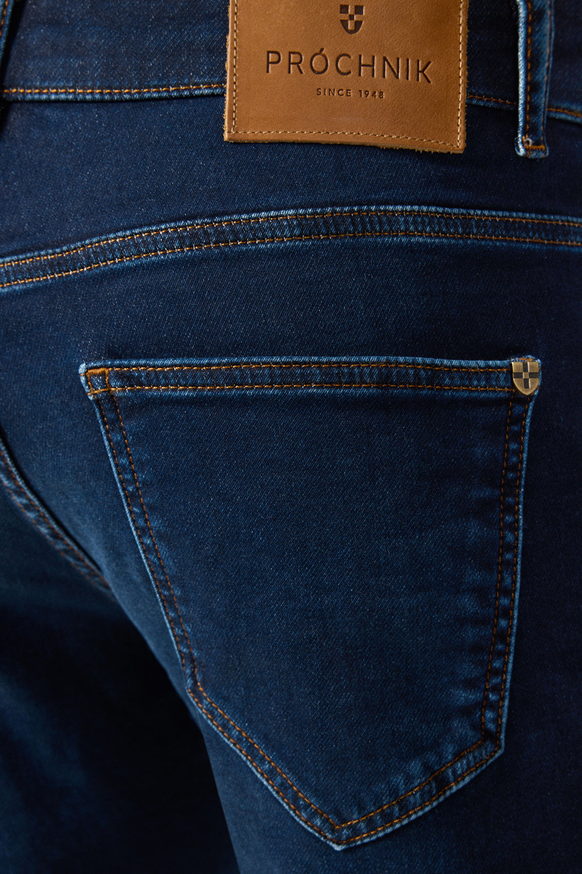 Jeansy Granatowe Slim Fit PM9